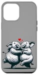 iPhone 12 Pro Max Ballroom Dancing White Elephant Couple in Love Case