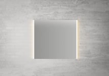 Linn Bad Fyli Speil, m/LED-lys 80x2,5x70 cm, Sølv