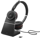 Jabra Evolve 75 UC Stereo Wireless Bluetooth Headset with Stand 7599-838-199 NEW