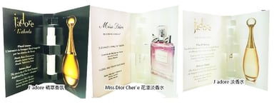Miss Dior EDT Blooming J'adore EDP Eau de Parfum Toilette EDT 1ml x 3 Vials