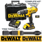 DeWALT 18v Cordless Combi Drill DCD776 1.5Ah Li-ion Battery & Fast Charger