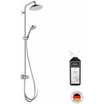 Hansgrohe - Colonne de douche ou bain douche sans robinetterie Croma 220 chromée + nettoyant Briochin - Chromé