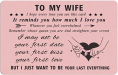 Gezxin Wife Valentines Day Card- to My Wife Mother's Day Birthday Gifts From