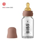 BIBS baby glass bottle complete set 110ml - woodchuck
