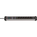 brennenstuhl Premium-Protect-Line 60 000A grenuttag med överspänningsskydd och USB 6-vägs 3m H05VV-F 3G1,5