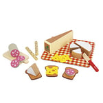 Janod - My First Starters - Pretend Play Kitchen & Doll’s Tea Set Toy - 20 Wooden, Cardboard and Felt Pieces Included - FSC-Certified - Water-Based Paints - 3 Years +, J06597