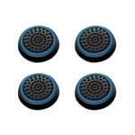 Insten® Lot De 4 Bouchons Capuchons Grip Externe Noir/Bleu Pour Bouton Joystick Stick Analogique Manette Pad Playstation Ps4 Ps3 Ps2 Xbox One Xbox 360