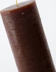 Rustic Wax, Bloklys, sæt á 2 stk by House Doctor (D: 6,3 cm. x H: 15 cm., Cognac)