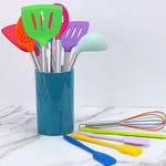 15pcs Silicone Cooking Utensils Set Non-stick Shovel Too One Size