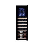 Wine Cellar - Freestanding Large Capacity Wine Refrigerator- Quick and Silent Cooling System- Flexible Stretch Shelf,Home/Bar