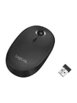 LogiLink Wireless & Bluetooth dual mouse 2.4 GHz 800/1200/1600 dpi black - Mouse - Optic - Svart