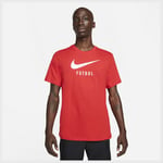 Nike T-Skjorte Swoosh Futbol - Rød/Hvit T-skjorter male