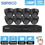 CCTV System Kit HD 1080P 8CH DVR Home Security Outdoor Dome Camera Night Vision