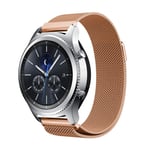 Samsung Gear S3 Frontier / urlänk smartklocka rostfri stål klocka meshlänk - Rosenguld Rosa