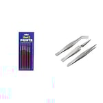 Revell - 29621 - Accessoire Maquette - Pinceaux - Pinceaux Standard 6 Tailles & 39063 - Accessoire pour Maquette - Set De 3 Pinces