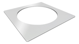 Powerdot Stikdåse Single Ramme - Sølv