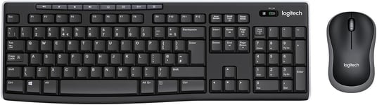 Logitech MK270 Wireless Keyboard and Mouse Combo for Windows, 2.4 GHz Wireless,