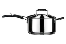 Premier Housewares Tenzo S II Series Enzo Casserole à frites avec Couvercles – Sauteuse en Acier inoxydable- Friteuse avec Panier, 22 cm