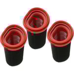 3-pack 25.2v/21.6v filter för Bosch Flexxo serie 4 sladdlösa dammsugare Bbh32101 etc, ersättning
