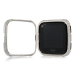 Fitbit Versa Skyddsskal Aluminiumlegering Strasstenar - Silv