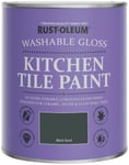 Rust-Oleum Gloss Kitchen Tile Paint 750ml - Black Sand