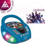 Lexibook Boombox CD Player with Bluetooth 5.0 & Colour Effects?Marvel Av InUK
