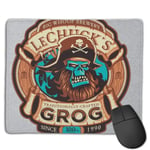 Ghost Pirate Grog Monkey Island LeChuck Customized Designs Non-Slip Rubber Base Gaming Mouse Pads for Mac,22cm×18cm， Pc, Computers. Ideal for Working Or Game