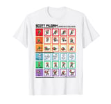 Scott Pilgrim Vs. The World Pilgrim Fight Moves Grid T-Shirt