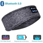 Sovhörlurar - Pannband med Bluetooth Hörlurar och Mikrofon - Grå