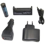 Spetton Q-10 Vx Potenzza Led Cree T6 Flashlight Svart 1000 Lumens