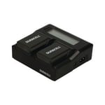 Duracell batterilader til Nikon EN-EL14 med 2 ladestasjoner