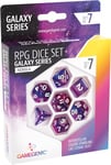 Gamegenic - Galaxy Series -Nebula- Ensemble de dés RPG - Set de 7 Dés Jeux de rôle (JDR) - Jeux de société - Jeux de Cartes - Jeux de dés - Accessoires et Fournitures pour Jeux de société