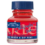 Winsor & Newton Calligraphy Ink, Transparent 30 ml Scarlet Red 601