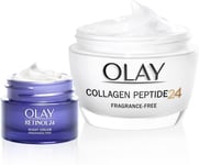 Olay Collagen Peptide24 Moisturiser, Day Face Cream with Collagen Peptides & Vi