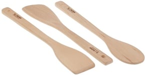 Alessi Pots and Pans AJM27SET - Wooden spoon, skimmer and spatula set, 1 set (3 pieces)