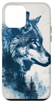 Coque pour iPhone 12 mini Bleu loup