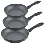Russell Hobbs Frying Pan Set Non-Stick Induction Cooking Pans Metallic Marble