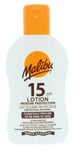 Genuine Malibu Sun Lotion Protection SPF15 [1 x 200ml Bottle] 