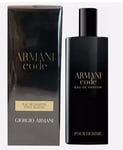 Brand New! Giorgio Armani Code 15ml Eau De Parfum Men’s Fragrance!!