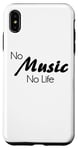 iPhone XS Max No Music No Life Case
