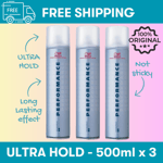 Wella Performance Ultra Hold Hair Spray 500ml  - Pack of 3
