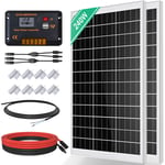 Eco-worthy - Kit panneau solaire 12V/24V 240W avec 30A contrôleur de charge pour voiture a domicile pv hors kit de reseau pour frigo