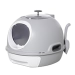 Cat Litter Box Pet Toilet With Scoop Enclosed Drawer Skylight
