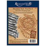 Realeather Sheridan Set d'outils pour tampons I, Métal, Plaqué Chrome