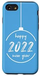 iPhone SE (2020) / 7 / 8 Happy New Year 2022 with Cute White Font Case