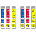 6 C/M/Y Ink Cartridges for Epson Stylus BX3450, DX4000, DX4050, DX7400, SX200