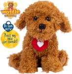 Waffle the Wonder Dog Brown Plush Soft Toy with Sounds- New Without Box