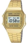 Genuine CASIO Retro Classic Unisex Digital Steel GOLD Bracelet Watch- A168WG-9EF