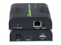TECHly 120m HDMI KVM EXTENDER over Network Cable - Sender og mottaker - KVM / lydutvider - GigE, USB 2.0, HDMI - 10Base-T, 100Base-TX, 1000Base-T - opp til 120 m