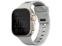 Uniq Pasek Stride Apple Watch Series1/2/3/4/5/6/7/8/9/Se/Se2/Ultra/Ultra 2 42/44/45/49Mm Fkm Rubber Strap Szary/Chalk Grey